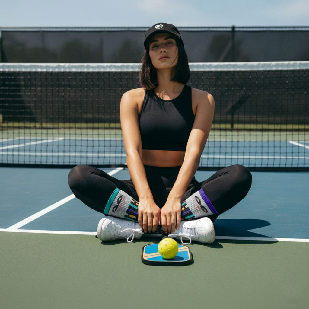 Calcetines deportivos unisex de algodón para pickleball